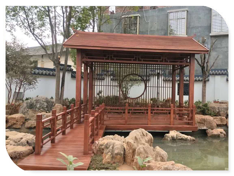 防腐木凉亭