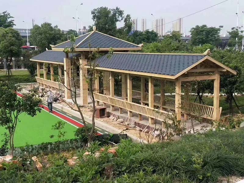 防腐木凉亭